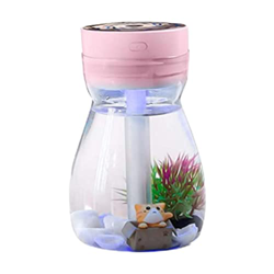 Liummrcy Humidificador de Aire de Niebla, humidificador para Dormitorio, humidificador de Escritorio USB Linda Botella de Aire fría con luz LED en oferta