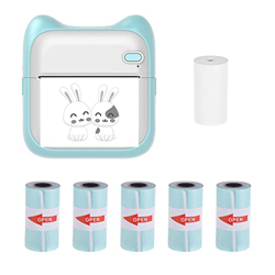 Lechnical Mini Impresora de Fotos de Bolsillo Máquina de impresión térmica portátil 203 PPP Conexión inalámbrica BT para Etiqueta de Imagen Lista de M precio