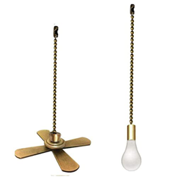 Ceiling Fan Pull Chain,Ceiling Fan Pull Chain, 2Pcs Beaded Ball Fan Pull Chain Ceiling Pendant for Living Room Home,Red Bronze características