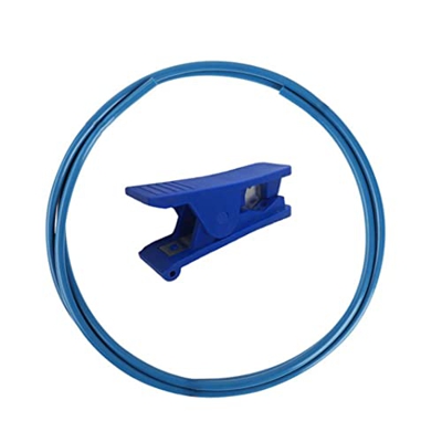 Obelunrp PTFE Tube 3D Impresora PTFE Filamento 1.75 mm Tubo de teflón PU con Herramienta de Corte para Azul de Impresora 3D, filamento PTFE