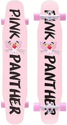 Xinduolei -Skateboard Longboard 46"Complete Pro Worterner Youth Youth Schalet Street Double Kick Cóncavo 8 Capa Madera de Madera Deck Boys Dance Table
