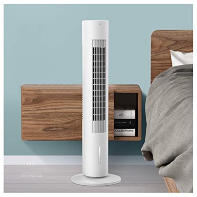 Shykey Ventilador De Torre Ventilador Compacto Sin Aspas Purificador De Aire Humidificado Control Remoto Refrigerador De Aire Portátil Para Oficina En