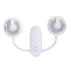 Xinya Atmm ATM Ventilador portátil del Cuello Colgante con la Cabeza de Doble Viento Manos Libres Recargable 3 velocidades Aire Enfriador de Aire for  en oferta