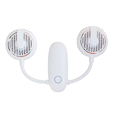 Xinya Atmm ATM Ventilador portátil del Cuello Colgante con la Cabeza de Doble Viento Manos Libres Recargable 3 velocidades Aire Enfriador de Aire for 
