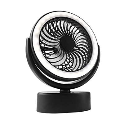 Wen Hong 4000mAhPortable Ventilador de Camping con DIRIGIÓ Batería Recargable de Linterna USB Ventilador con Gancho Colgante Wen Hong