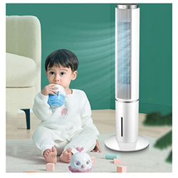 Shykey Ventilador Sin Aspas Ventilador De Torre Compacto Purificador De Aire Humidificado Control Remoto Ventilador De Aire Acondicionado Portátil Par en oferta