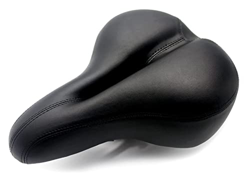 KUAIKUAI Sillín De Bicicleta Saddle de Bicicleta cómodo Espesor de Espesor Esponja de Asiento Suave Gran cojín con luz Trasera MTB Saddle de Bicicleta características