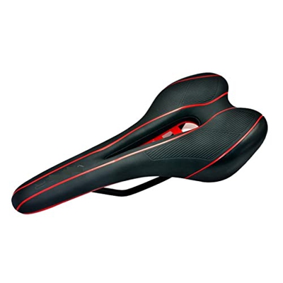 Dedbol Riel de Acero de Cuero sintético Hollow Breatable Gel Soft Cushion Road Silicona MTB Bicicleta for Bicicleta Asiento de Ciclismo Silla de Monta