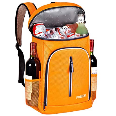 FORICH Bolsa de hielo suave con aislamiento impermeable para hielo, portátil, pequeña mochila para el trabajo, para viajes, playa, camping, senderismo