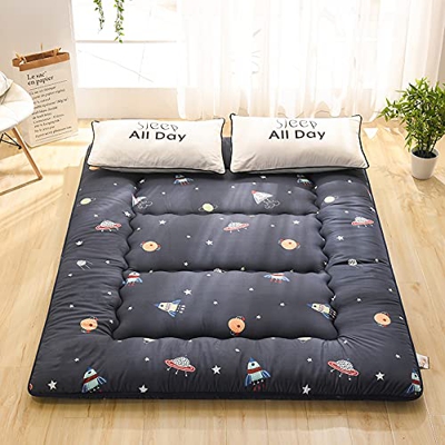 ZCYX Colchón de futón japonés, colchón de futón Cama de Piso Colchoneta de Dormir Colchón Plegable Tatami Colchón Enrollable portátil para Acampar Col