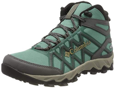 Columbia Peakfreak X2 Mid Outdry, Botas de Senderismo Mujer, Verde (Copper Ore/Warm Gold 344), 36 EU