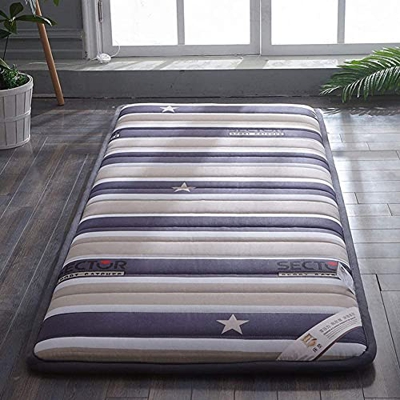 ZCYX Colchón de futón japonés Colchón de Tatami de algodón Grueso y Transpirable, colchón Plegable portátil Colchoneta de futón de Cuatro Estaciones C