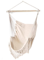 Acan Tradineur - Hamaca Colgante de algodón - Hamaca de Lona Natural, Ligera, con Soporte Superior, Camping, terraza o jardín - 100 x 150 cm - Color C características