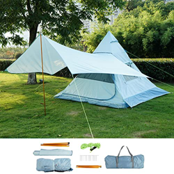 SUYUDD Tienda piramidal Familiar Tienda Tipi piramidal Tienda Tipi India para Adultos para 3-4 Personas Tienda de campaña para Fiestas Tipi características