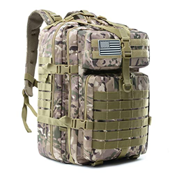 QT&QY Mochilas Militares Tácticas 45L Molle Mochila de asalto del ejército Bolsa Bug Out de 3 días mochila de senderismo para acampar en oferta