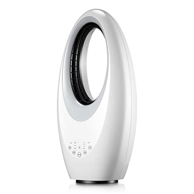 VARADOMO Enfriador De Ventilador Sin Aspas, Ventilador De Torre con Control Remoto, Ventilador Portátil Silencioso para Dormitorio, Hogar, Oficina,Whi