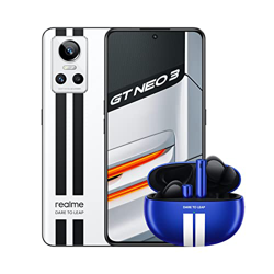 realme GT Neo 3 80W 5G - 8+256GB Smartphone, MediaTek Dimensity 8100, 80W SuperDart Charge, 120Hz Super AMOLED Display, Sony IMX766 Flagship Camera, D en oferta