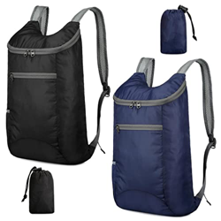 Feibmir 2 Mochilas Plegables Ultraligeras, Mochilas de Senderismo Resistentes al Agua, Mochilas Plegables Para , Viajes al Aire Libre, Camping, Escala en oferta