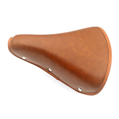 SAXTZDS KAIX Shop Silla de Silla de Bicicleta Retro PU Sada de Ciclismo de Cuero Asiento Vintage Custion Road Bike Saddle Asiento de Bicicleta clásica