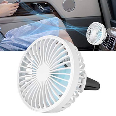 Ventilador Ajustable, Ventilador eléctrico para Coche, Ventilador eléctrico, para Viajes en casa de Oficina al Aire Libre(White, Pisa Leaning Tower Ty