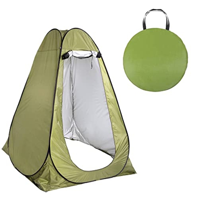 SPRINGOS Tienda de campaña multifuncional para playa, vestuario de 120 x 120 x 190 cm, tienda de campaña desplegable para ducha en la playa, incluye b