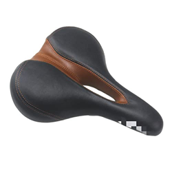 KAIX SHOP Sada de bicicleta Retro Bike Asiento Hollow Ciclismo Hollow Saddle Vintage Custion Road Bike Mtb Clásico de silla de montar PU Asiento de bi características