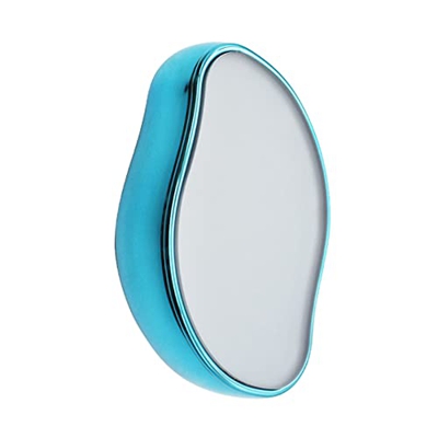 Bleame Crystal Hair Eraser,Herramienta de depilación de Vidrio para depilación física para Hombres y Mujeres,depiladora de depilación sin Dolor,portát