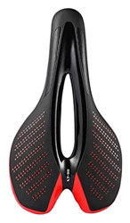 KUAIKUAI Sillín De Bicicleta Bicicleta Asiento de montaña Bike Silicona Nylon Saddle Road Bike Saddle con Equipo de conducción Trasera (Color : Black  en oferta