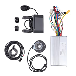 Eosnow Juego de Controlador de Motor de Bicicleta Eléctrica 30A, Pantalla de Datos Carcasa de Metal ABS Kit de Controlador Modificado de Batería de Li precio