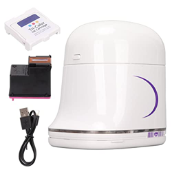 PUSOKEI Impresora de Mano, Mini Impresora de Inyección de Tinta Portátil con Carga USB, Impresión en Color Ergonómica de 1200 PPP Inalámbrica Multilín precio