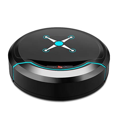 GUBAOPQLA Robot Aspirador, 1200Pa Aspiradora Robotico de Navegación con Protección de Sensor Inteligente, 120minutos/Limpieza Silenciosa, para Pelo Ma