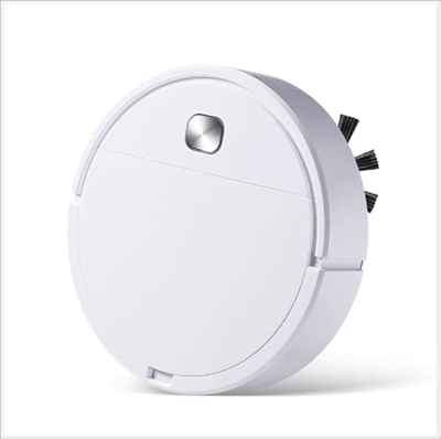 GUBAOPQLA Aspirador Automático Robot y Fregasuelos,Mopa Friega Navegación Inteligente Barre, 1500 Pa Muy Potente Succión Autocargado Cepillo,Aspira Al