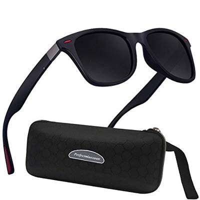 Perfectmiaoxuan Gafas de sol polarizadas Hombre Mujer Conducción ligera del marco TR90 Ciclismo Corriendo Pesca Gafas de protección Marco irrompible G