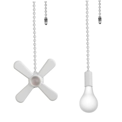 Liummrcy Cadena de extracción del Ventilador, Cadena de extracción de Techo de Cadena de aleación Ajustable del Ventilador en Forma de Bulbo Decorativ