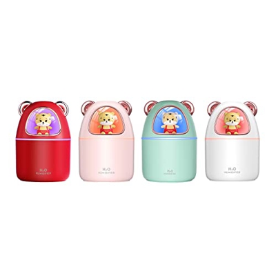 perfk Humidificador de Niebla Fría de 350 Ml Purificador de Difusor de Aceite Esencial para Hotel
