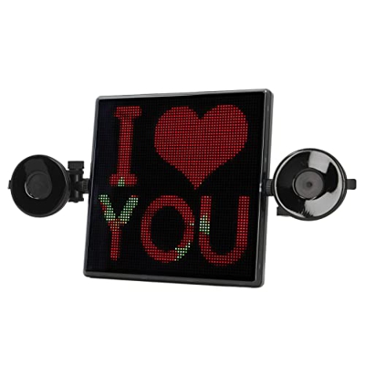 Pantalla LED de Coche, Pantalla LED de Ventana Emoticon Universal Control de Teléfono Animado Interactivo Dibujo de Bricolaje para Tienda para el Hoga