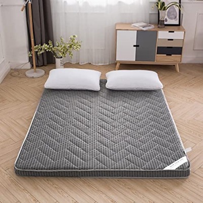 OMKUOSYA Colchón de futón japonés, Cojines de Piso Plegables, Almohadillas for Dormir for Acampar Suaves y Transpirables, colchoneta de Tatami Enrolla