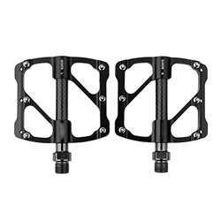 FIVENUM Pedal de Fibra de Carbono de Bicicleta Ultralight Ultralight Three Sell Roiling se amplía sin Deslizamiento con Tacos for MTB Accesorios for B en oferta
