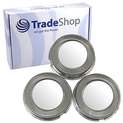 Trade-Shop 3 cabezales de afeitado para afeitadora Philips SH91/50 compatible con Philips S9000, S9000 Prestige