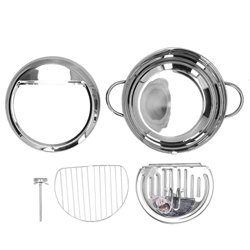 Yctze Olla para Freír, Tempura Japonesa Freidora Pequeña Freidora Profunda de Acero Inoxidable Olla con Control de Temperatura Rejilla de Drenaje de A en oferta