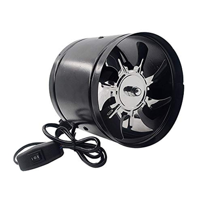 CCBUY 6 pulgadas Cocina Aseo lumbrera 6" Tubo de escape del ventilador del aire de ventilación de techo de refuerzo del ventilador Rejilla de refriger