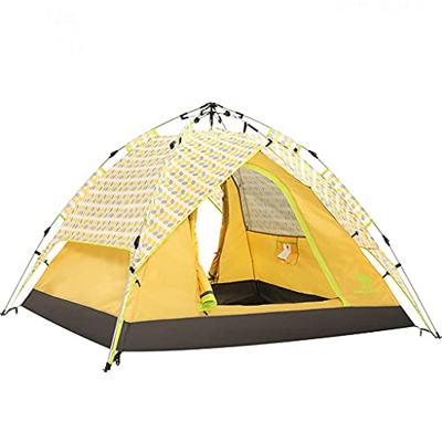 Desconocido Tienda de campaña Familiar emergente para 3-4 Personas, Tienda instantánea automática ventilada Impermeable para Viajes al Aire Libre Send
