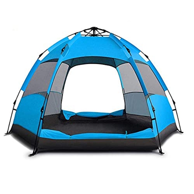 Desconocido Tienda de campaña Familiar de configuración rápida Mejorada para 3-5-7 Personas Tienda de campaña automática Hexagonal Impermeable de Dobl
