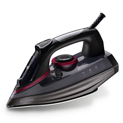 Grunkel - PL-28ANODICED Steam - Plancha de Vapor para la Ropa con Suela anodizada y ultradeslizante. Sistema de autolimpieza. golpe de vapor de 180g, 