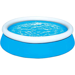 Tradineur - Piscina con aro Hinchable, Resistente a Rayos UV, Parche de reparación, fácil Montaje (Azul y Blanco, 940 litros, 183 x 51 cm) precio
