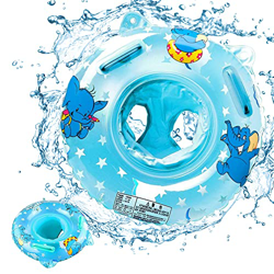 Flotador para bebé, flotador hinchable para bebés a partir de 5 meses (elefante azul) precio