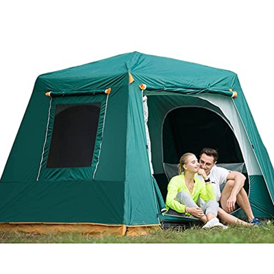 Tienda de campaña, 4-6 Personas de Dos Pisos, Tienda de campaña automática instantánea para Exteriores, Resistente al Agua, protección UV, Refugio Sol