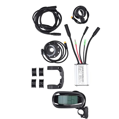 Aoutecen Kit de Bicicleta de Montaña Eléctrica, Kit de Conversión Eléctrica Pantalla LCD6 DIY Profesional Completamente Impermeable para Bicicleta Elé