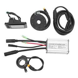 Aoutecen Kit de Controlador de Bicicleta Eléctrica, Controlador de Motor de Bicicleta con Carcasa de Metal, Disipación de Calor Efectiva para Motor de características