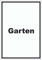 Jardín Pegatina Con Texto Flores Césped de Canto A6 (105x148mm) precio